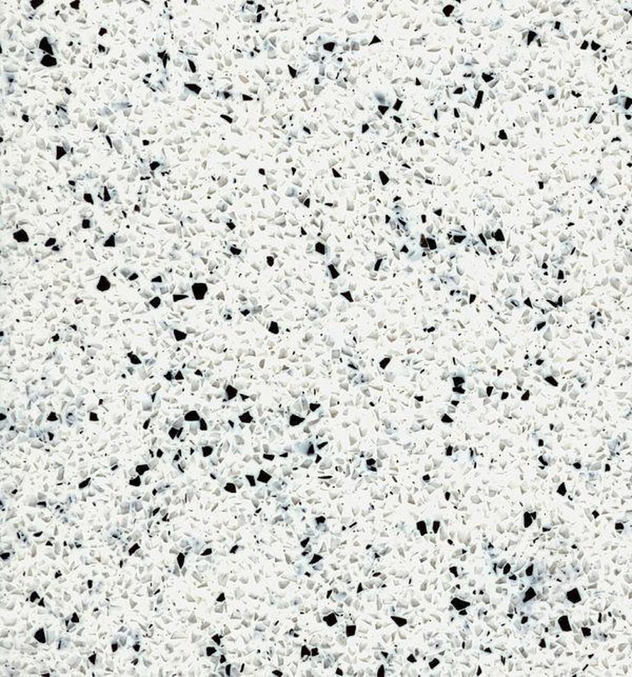 Kotimainen Durat  on kestävä ja monipuolinen massiivimuovimateriaali, jota voidaan hioa, kun pinta on kulunut. Durat muistuttaa hauskasti nyt hyvin pinnalla olevaa terrazzo-laatan pintaa, durat.fi. 