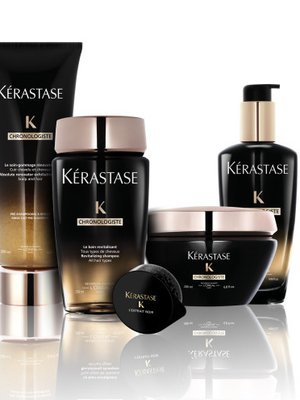 Kérastasen Chronologiste-sarja, hinnat 33–49 €, Kérastase-kampaamoista.