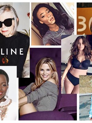 Joan Didion (ylh. vas.), Winnie Harlow, Monica Bellucci, Lupita Nyong'o, Christine Brinkley, Ashley Graham ja Madeline Stuart ovat kaikki osaltaan muuttaneet vallitsevia kauneuskäsityksiä. 