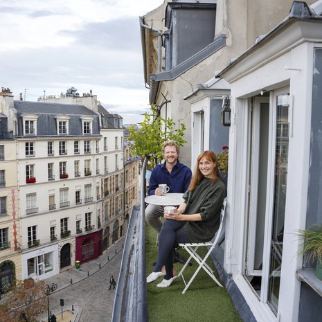 Caius von Knorring ja Karine Virengue ovat asuneet Ile de la Citén saarella keskellä Seine-jokea reilut kahdeksan vuotta.