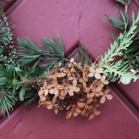 joulukranssi, ovikranssi, diy kranssi, suutarin talossa