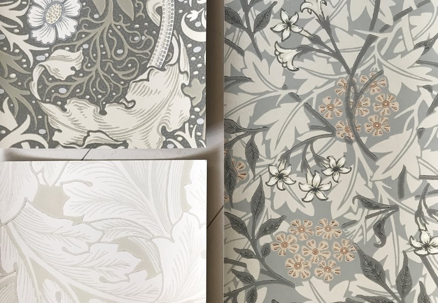 keittiö, tapetti, william morris, vanha talo