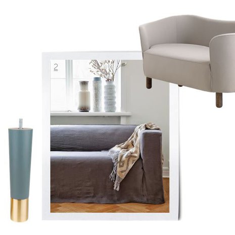 1. Vanha sohva päivittyy uusilla jaloilla. Estelle 220-jalkoja saa useissa väreissä, 91 e / 4 kpl, prettypegs.com. 2. Rento pellavairtopäällinen muuttaa hetkessä ryhdikkään Klippan-sohvan tyylin. 409 e, bemz.com. 3. Tanskalainen arkkitehti Flemming Lassen suunnitteli Mingle-sohvan jo vuonna 1935, 2 699 e, bylassen.com.